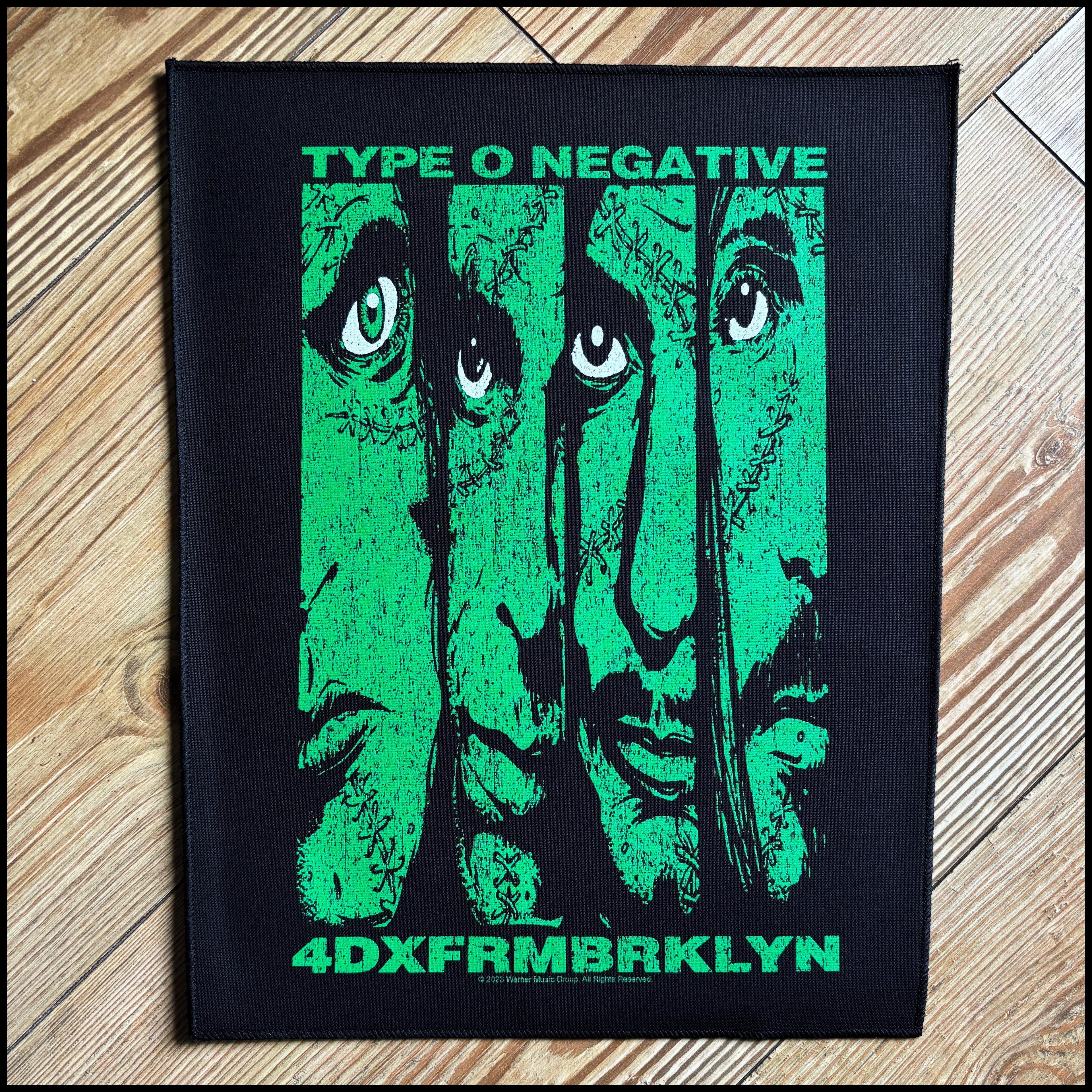TYPE O NEGATIVE: official FRM BRKLYN large back patch