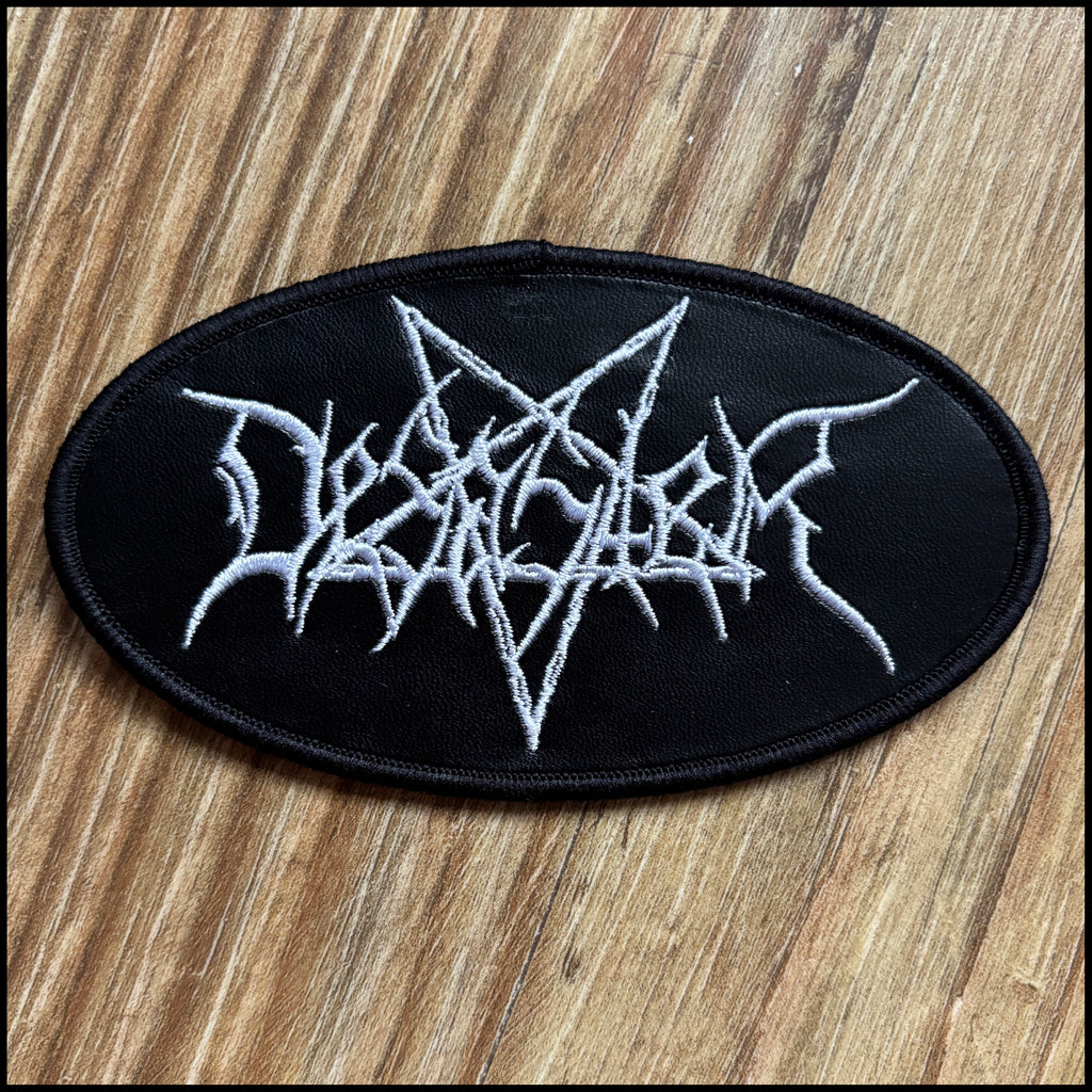 DESASTER: official deluxe/limited LEATHER LOGO patch