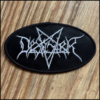 DESASTER: official deluxe/limited LEATHER LOGO patch