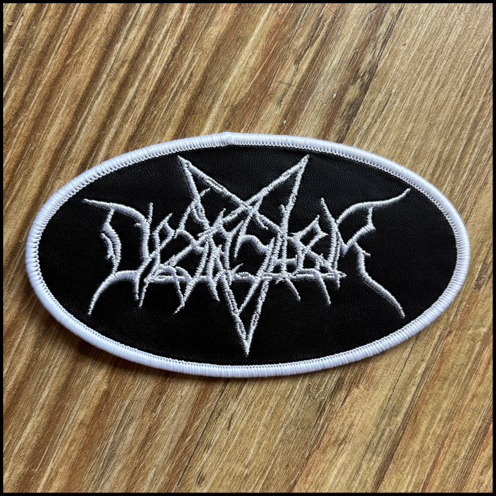 DESASTER: official deluxe/limited LEATHER LOGO patch