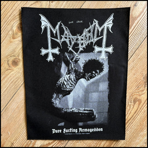 Official MAYHEM: PURE FUCKING ARMAGEDDON large back patch