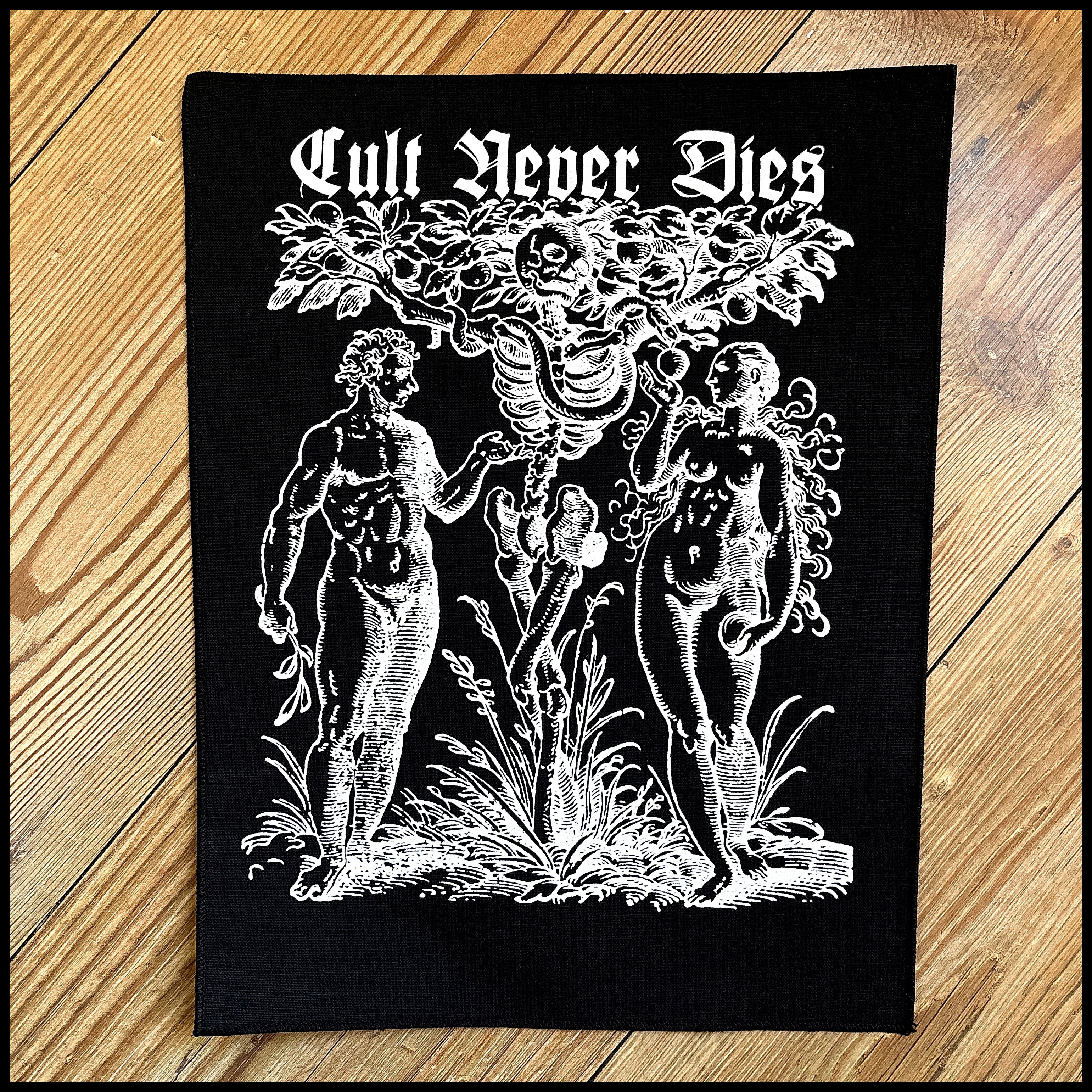 CULT NEVER DIES: official TREE OF KNOWLEDGE AND DEATH large back patch