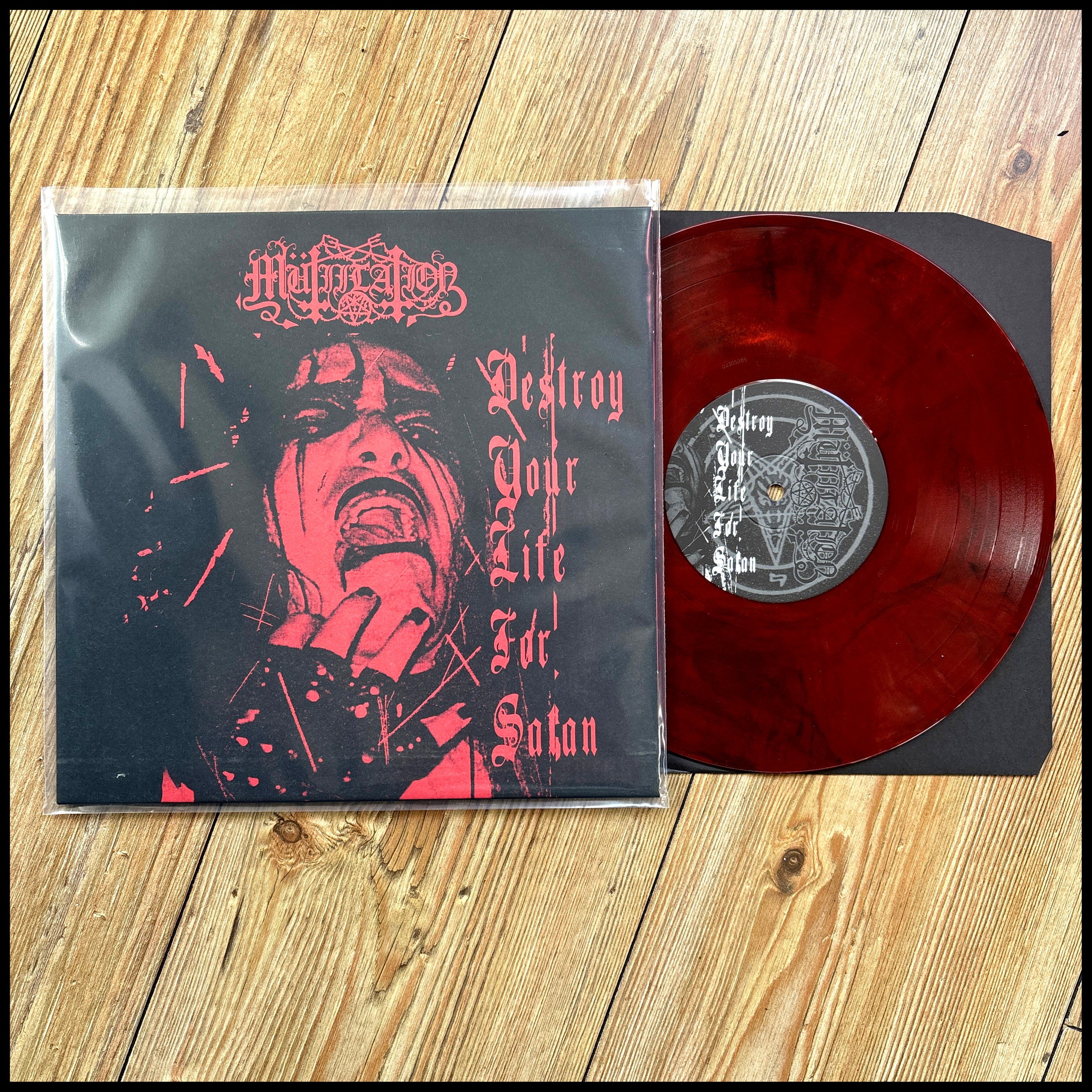 MUTIILATION: Destroy Your Life For Satan (limited cherry red 10" vinyl) *new*