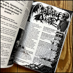 AWAKENING OF THE GODS mini-book (90s zine material feat. Kawir, Decayed, Sarnath, Mortuary Drape, Therion, Nuclear Death etc)