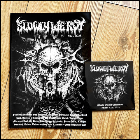 SLOWLY WE ROT #22 zine (high quality black metal  / death metal zine)
