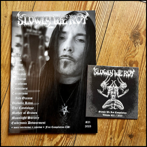 SLOWLY WE ROT #21 zine (high quality black metal  / death metal zine)