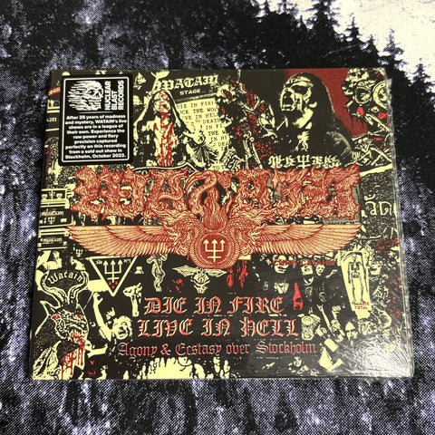 WATAIN: DIE IN FIRE LIVE IN HELL CD *new and sealed*