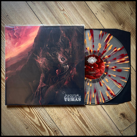 NAGLFAR: TERAS LP (Clear Milky w/ Red & Orange Splatter Vinyl, limited to 250) *new*