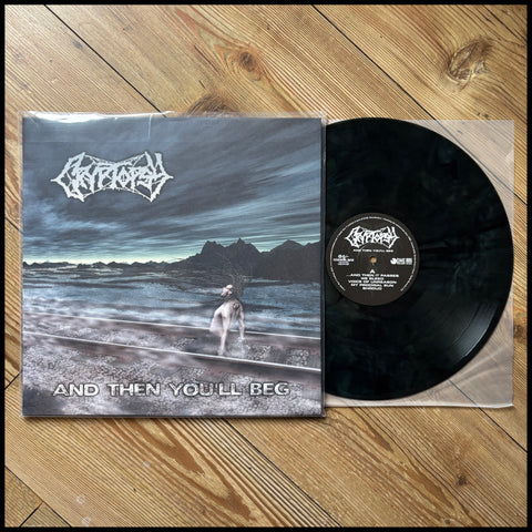 CRYPTOPSY: And Then You'll Beg LP (electric blue with black smoke vinyl, limited to 500) *new*