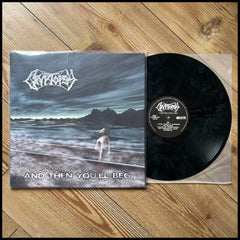 CRYPTOPSY: And Then You'll Beg LP (electric blue with black smoke vinyl, limited to 500) *new*
