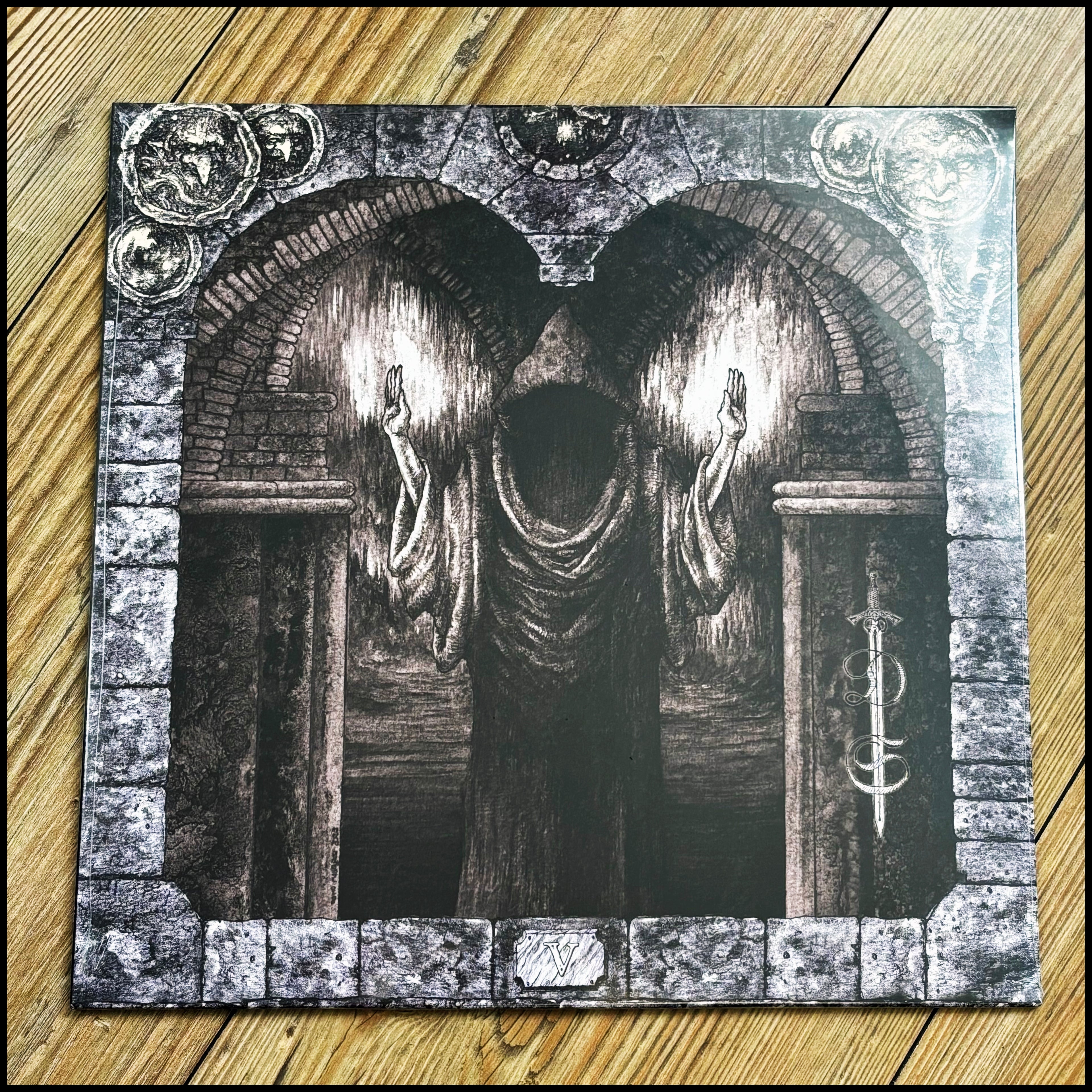 DEPRESSIVE SILENCE: V - Medieval Demons MMXIX LP (ltd black/grey swirl vinyl, cult dungeon synth release) *new, sealed*