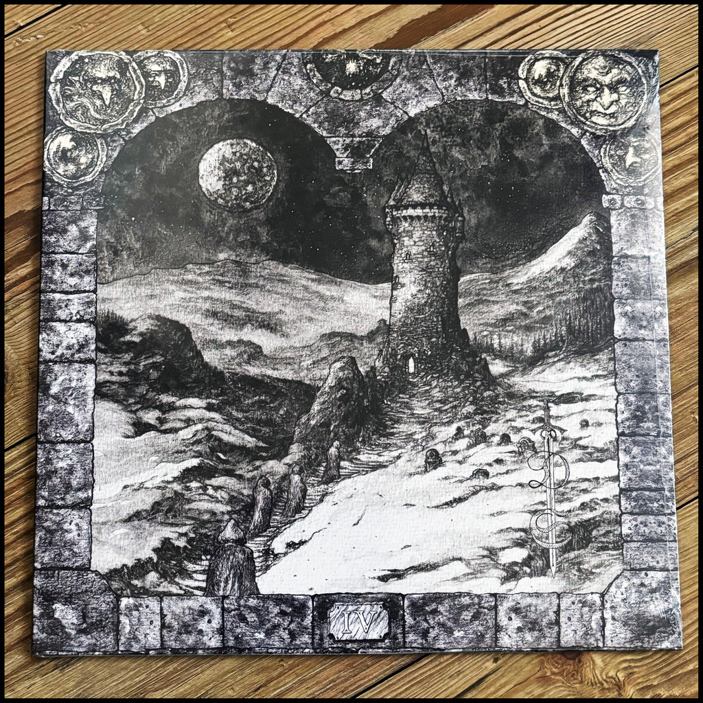 DEPRESSIVE SILENCE: IV - Final EP / A Spell Enraged LP (ltd black/grey swirl vinyl, cult dungeon synth release) *new, sealed*