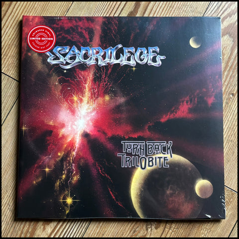 SACRILEGE: Turn Back Trilobite double LP (clear/red splatter vinyl + 12" vinyl)