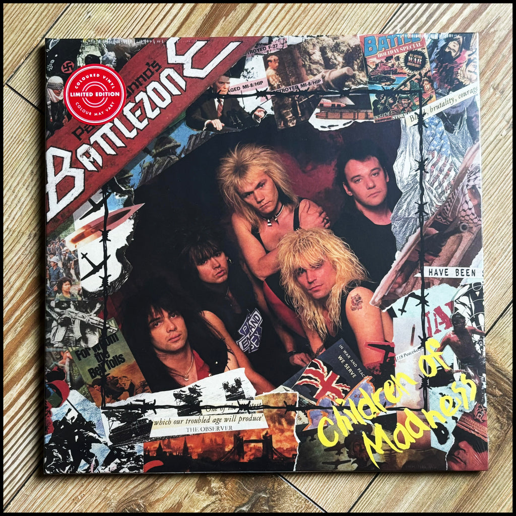 PAUL DI'ANNO'S BATTLEZONE: CHILDREN OF MADNESS LP (red vinyl, ex-Maiden album from 87) *new, sealed*