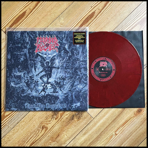 MORBID ANGEL: Live in New Jersey 1989 LP (Limited to 300 copies on red marble vinyl)