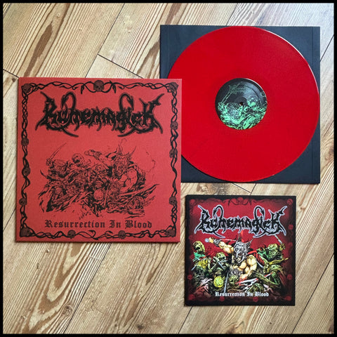 RUNEMAGICK: Resurrection in Blood LP (red vinyl, ltd, book, Sweden doom-death masters)