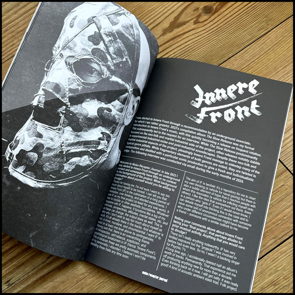 MOVING SALE: NOISE RECEPTOR JOURNAL 12 (industrial/noise book)