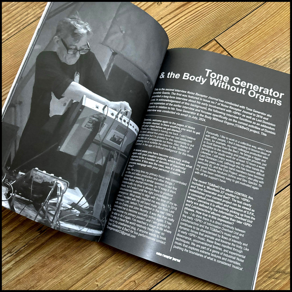 MOVING SALE: NOISE RECEPTOR JOURNAL 12 (industrial/noise book)