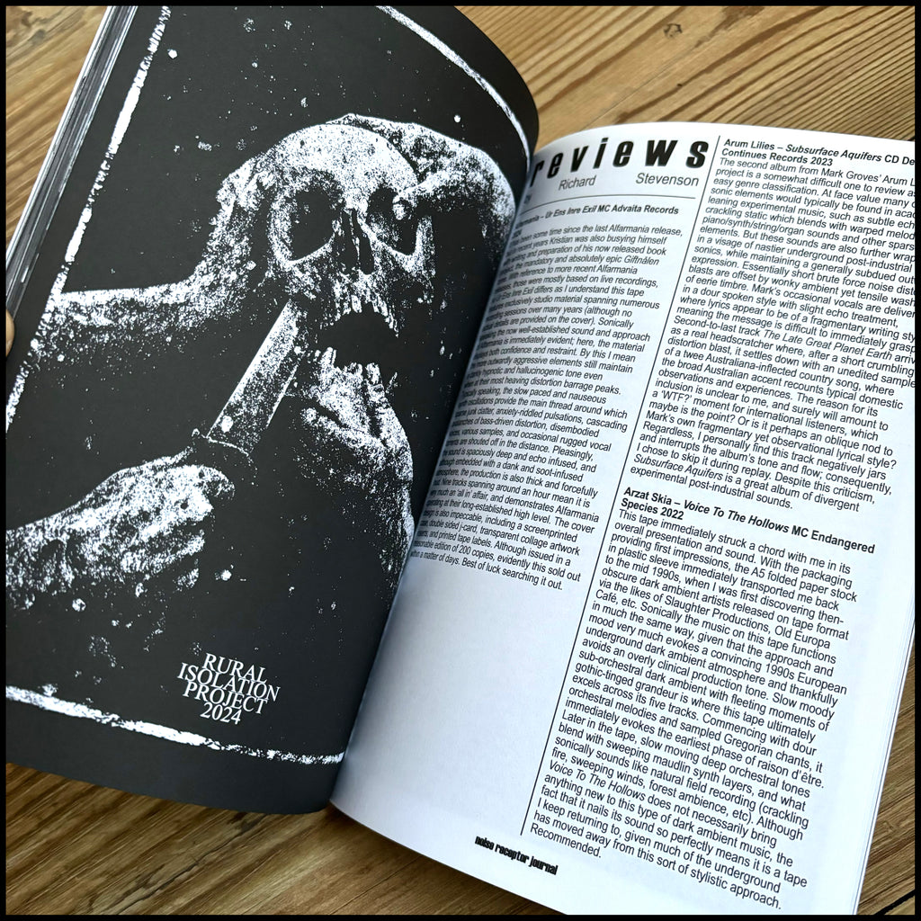 MOVING SALE: NOISE RECEPTOR JOURNAL 12 (industrial/noise book)