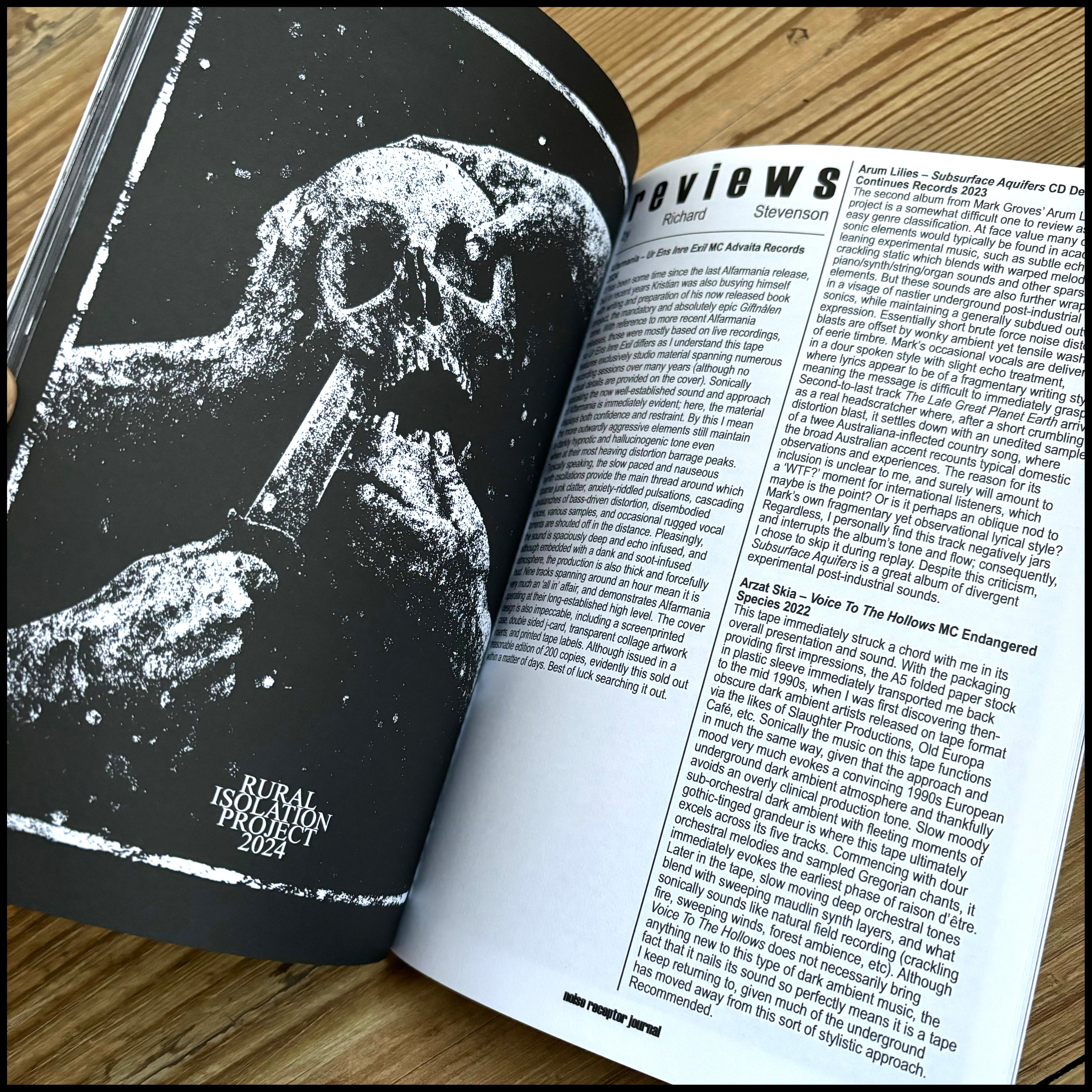 MOVING SALE: NOISE RECEPTOR JOURNAL 12 (industrial/noise book)
