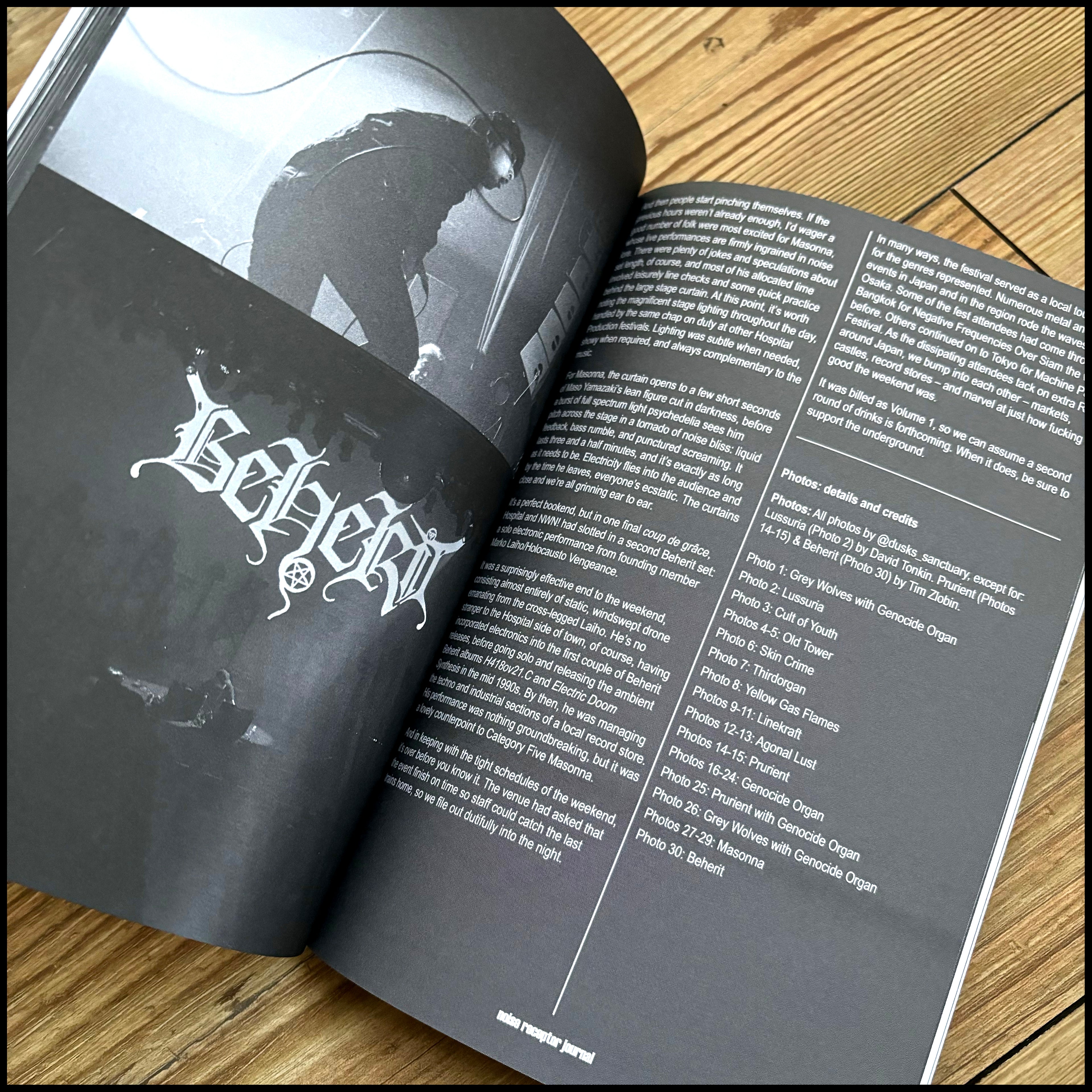 MOVING SALE: NOISE RECEPTOR JOURNAL 12 (industrial/noise book)