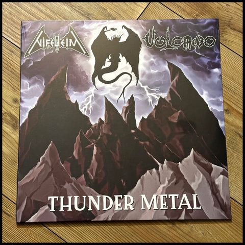 NIFELHEIM / VULCANO: THUNDER METAL LP (split vinyl, two legendary bands plus Jon Nödtveidt )  *new and sealed*