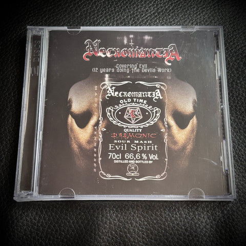 Necromantia ‎– Covering Evil (12 Years Doing The Devil's Work) double CD (2001)  *Preowned/collectible. Excellent condition*