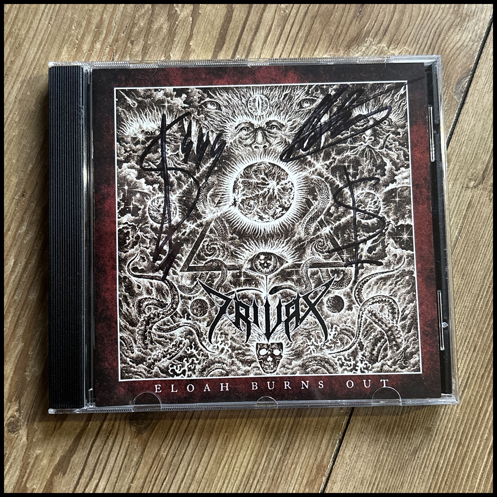MOVING SALE: TRIVAX: Eloah Burns Out CD *signed*
