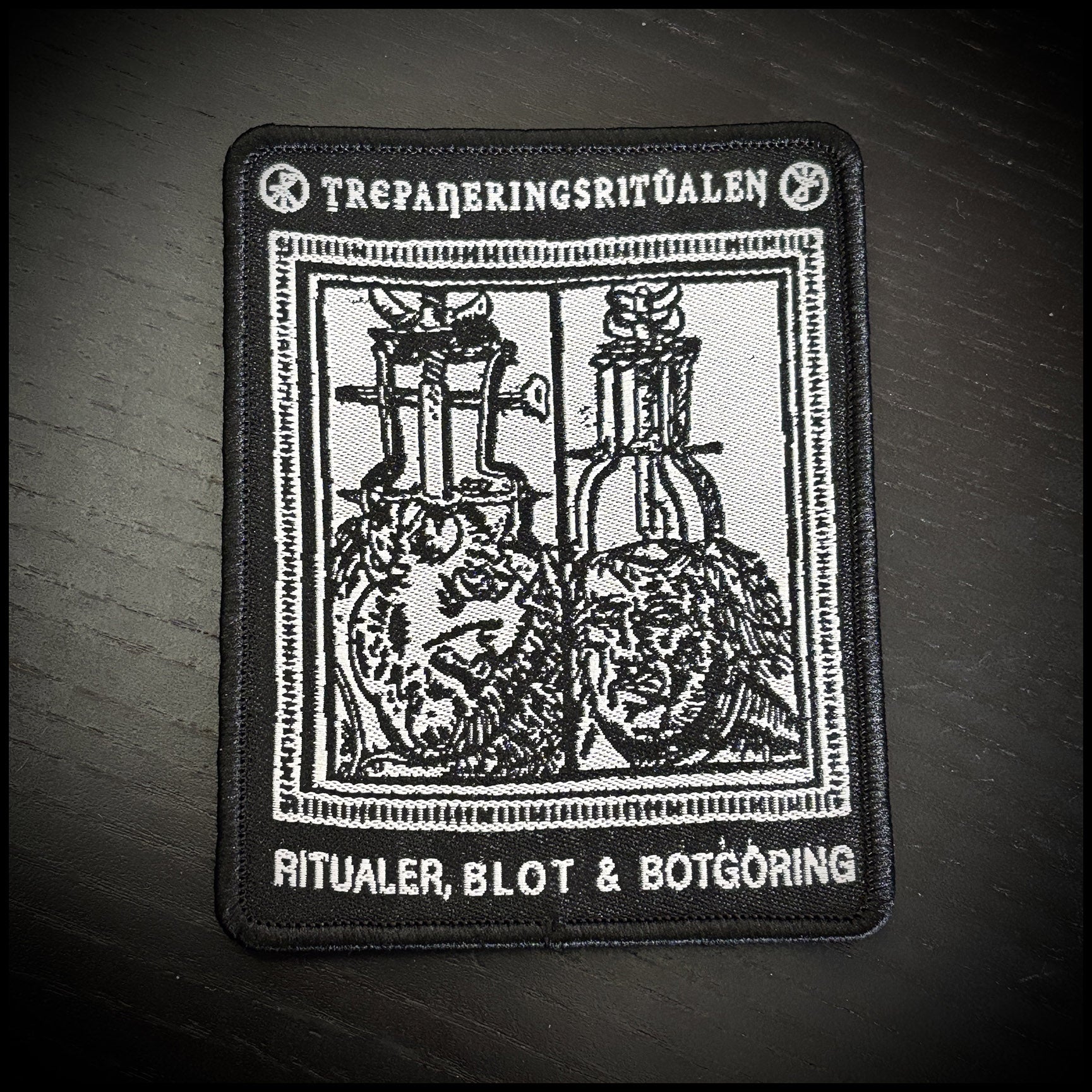 TREPANERINGSRITUALEN: official deluxe/limited RITUALER, BLOT & BOTGORING patch