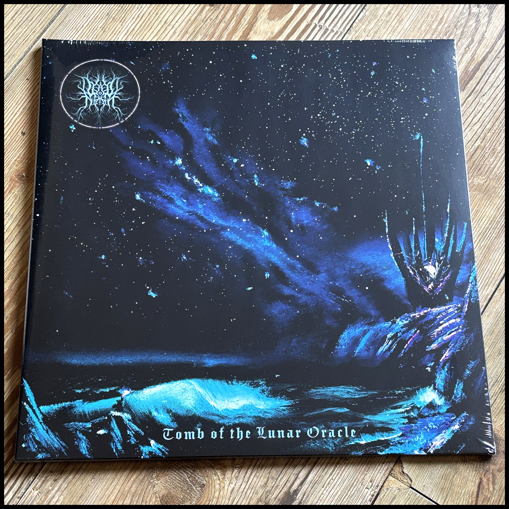LAZER THRONE: Tomb of the Lunar Oracle LP (galaxy vinyl, gatefold, cosmic BM/dungeon synth) *new*