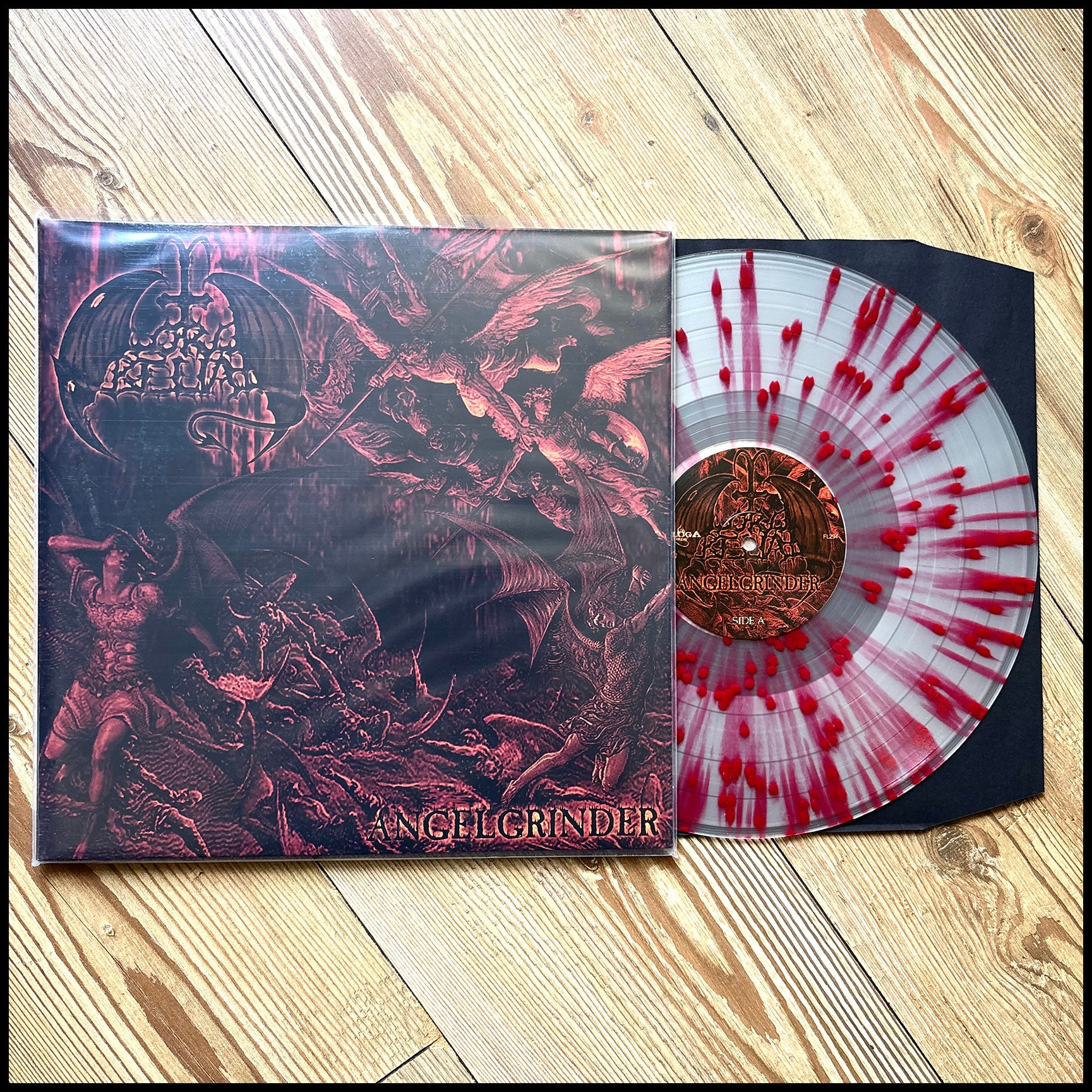 LORD BELIAL: ANGELGRINDER LP (splatter vinyl, classic Swedish BM) *new*