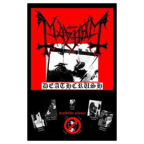 MAYHEM - DEATHCRUSH large flag / textile poster