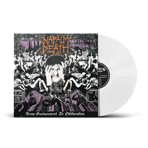 Preorder [November] NAPALM DEATH: FROM ENSLAVEMENT TO OBLITERATION LP (limited white vinyl)