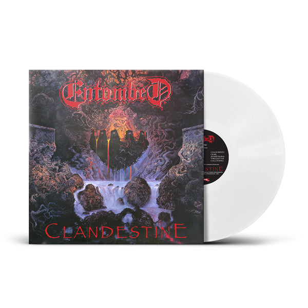 ENTOMBED: CLANDESTINE LP (limited white vinyl) *new*
