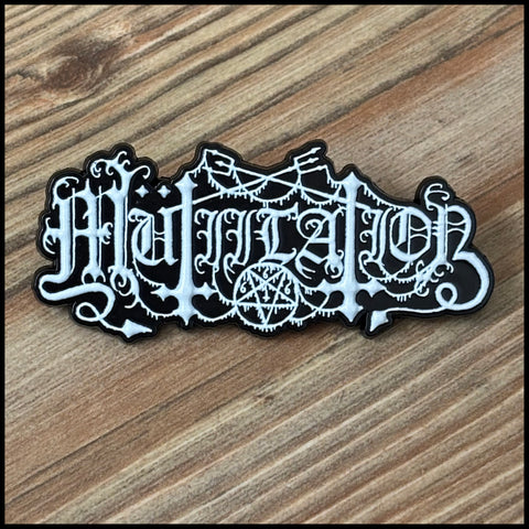 Official MUTIILATION metal pin badge