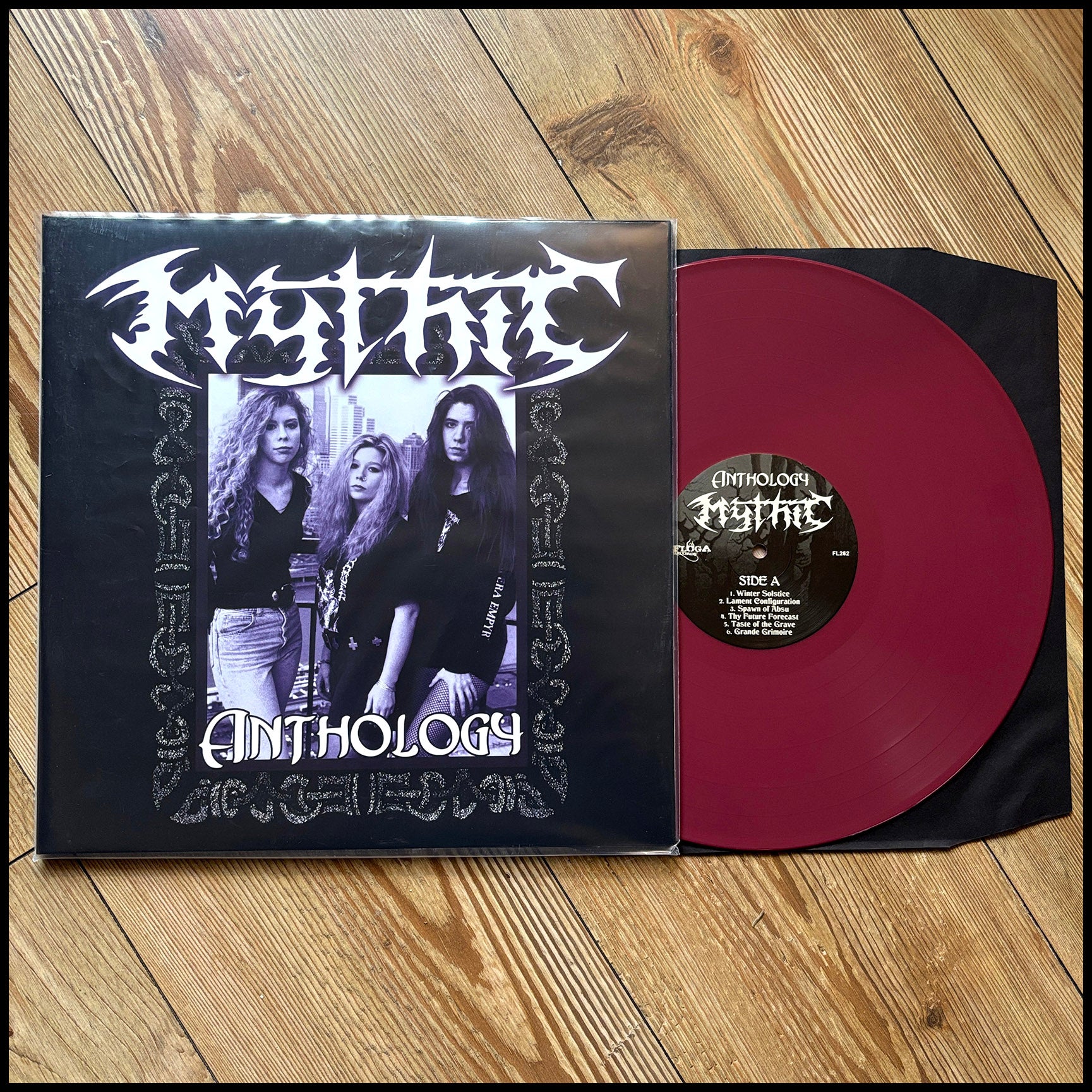 MYTHIC: ANTΗOLOGY LP (oxblood vinyl, gatefold, legendary death metal band) *new*