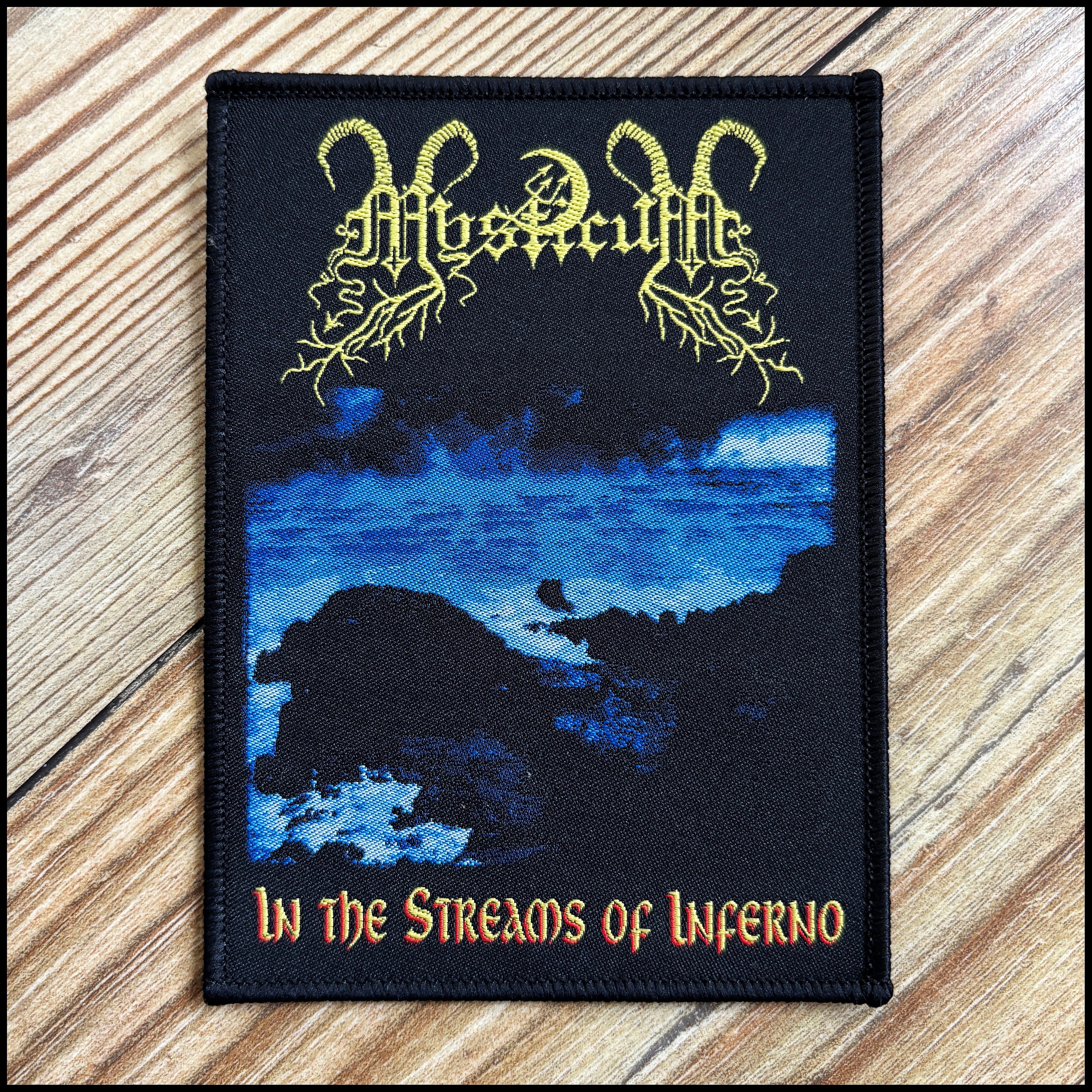 MYSTICUM: official deluxe/limited IN THE STREAMS OF INFERNO patch (by CND)