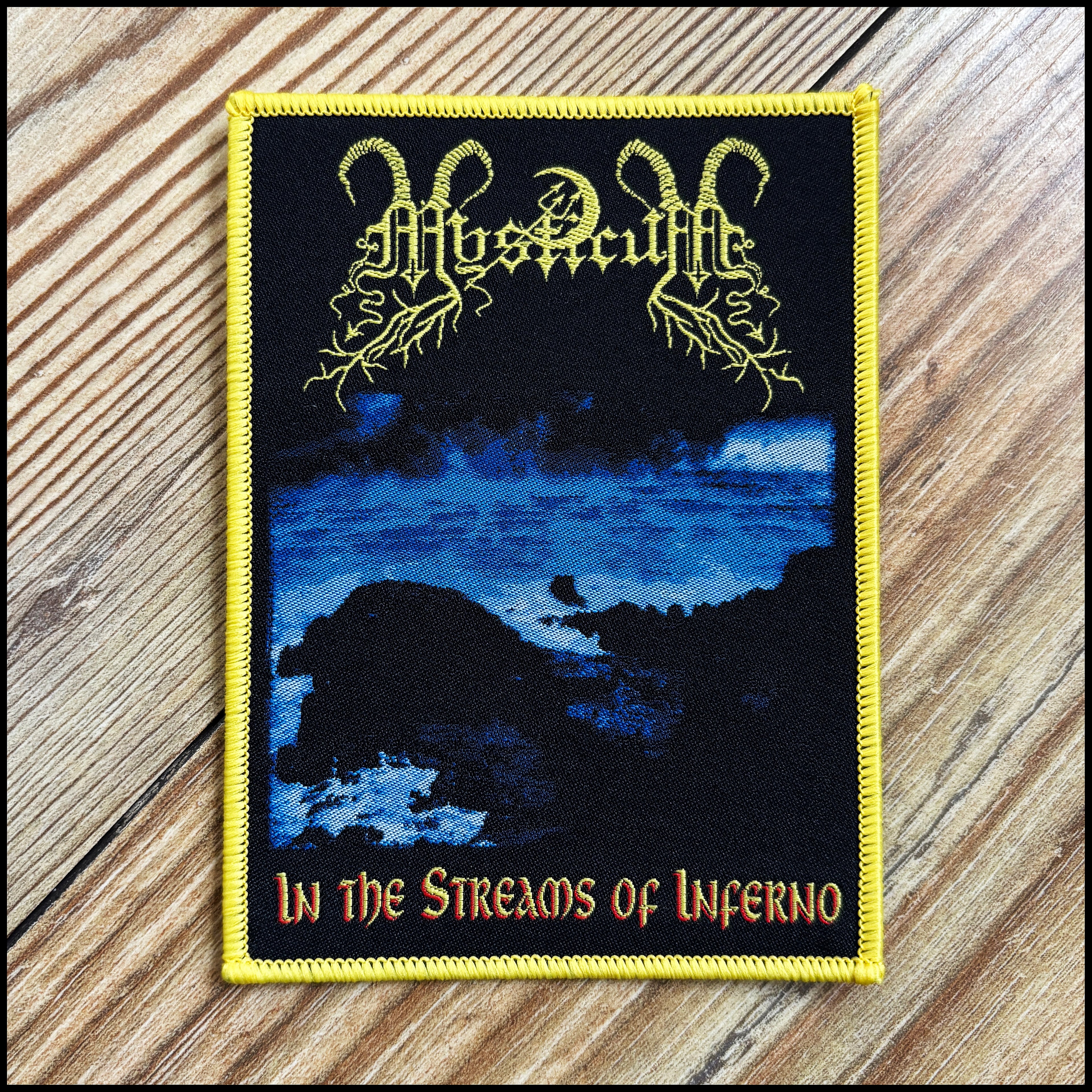MYSTICUM: official deluxe/limited IN THE STREAMS OF INFERNO patch (by CND)