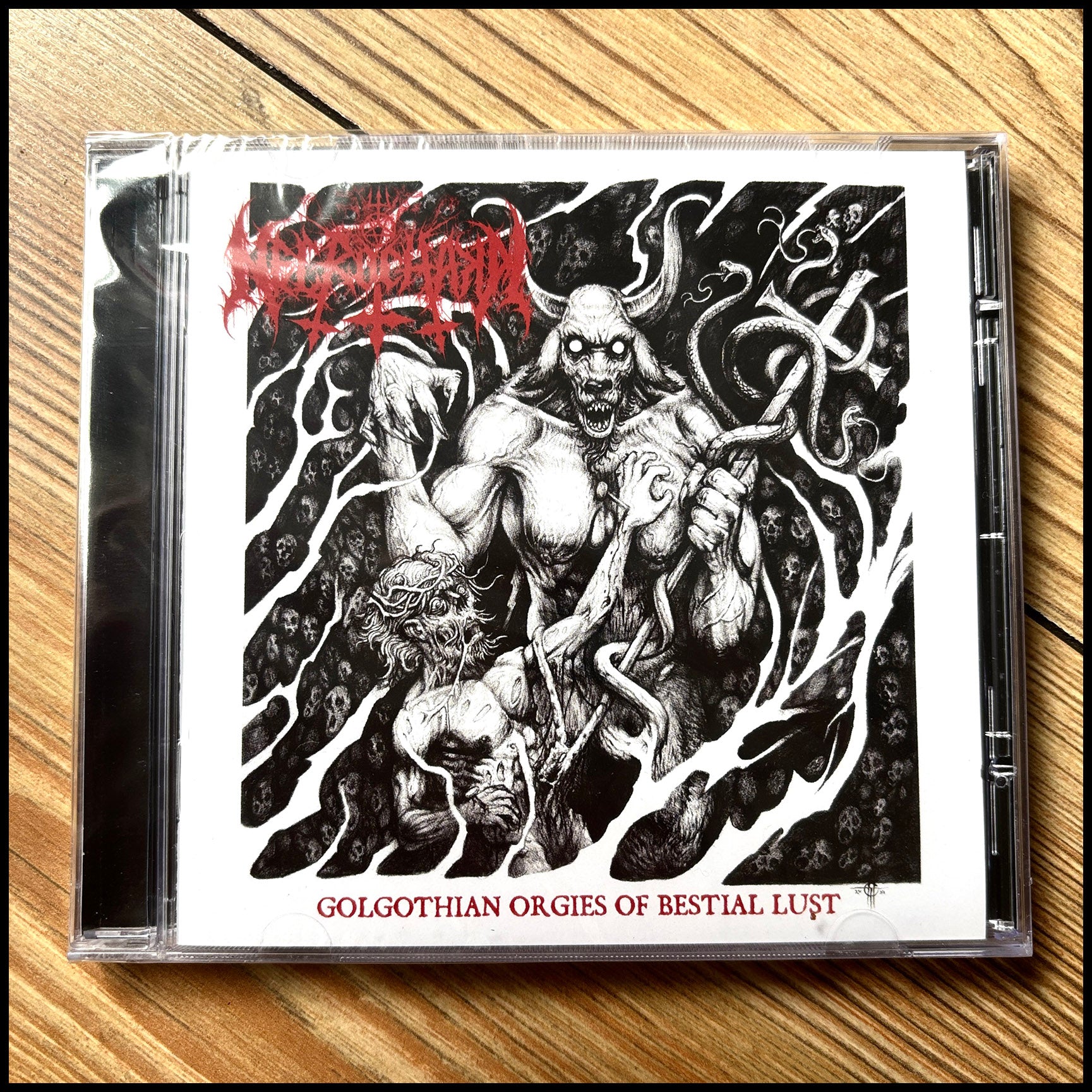NECROCHAKAL: GOLGOTHIAN ORGIES OF BESTIAL LUST CD *new, sealed*