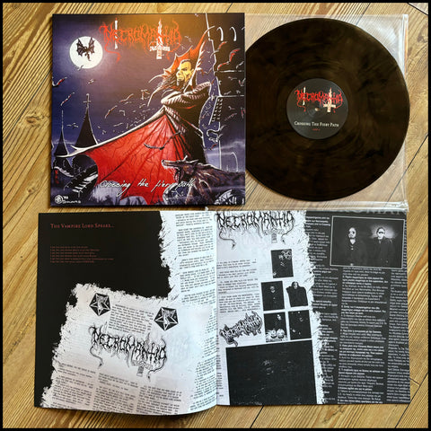 NECROMANTIA: Crossing The Fiery Path LP (marble 180g vinyl, 8 page booklet, Greek black metal classic)