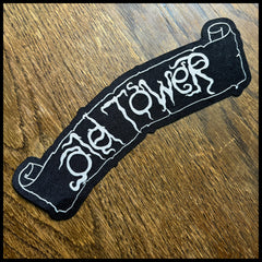 Official OLD TOWER: LOGO SCROLL large patch