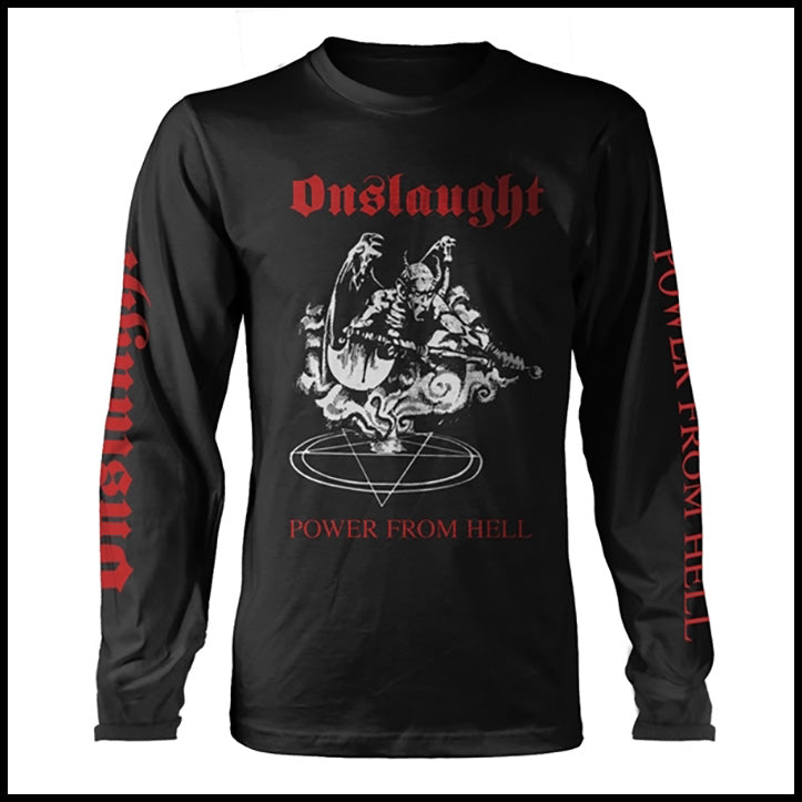ONSLAUGHT: official POWER FROM HELL longsleeve shirt