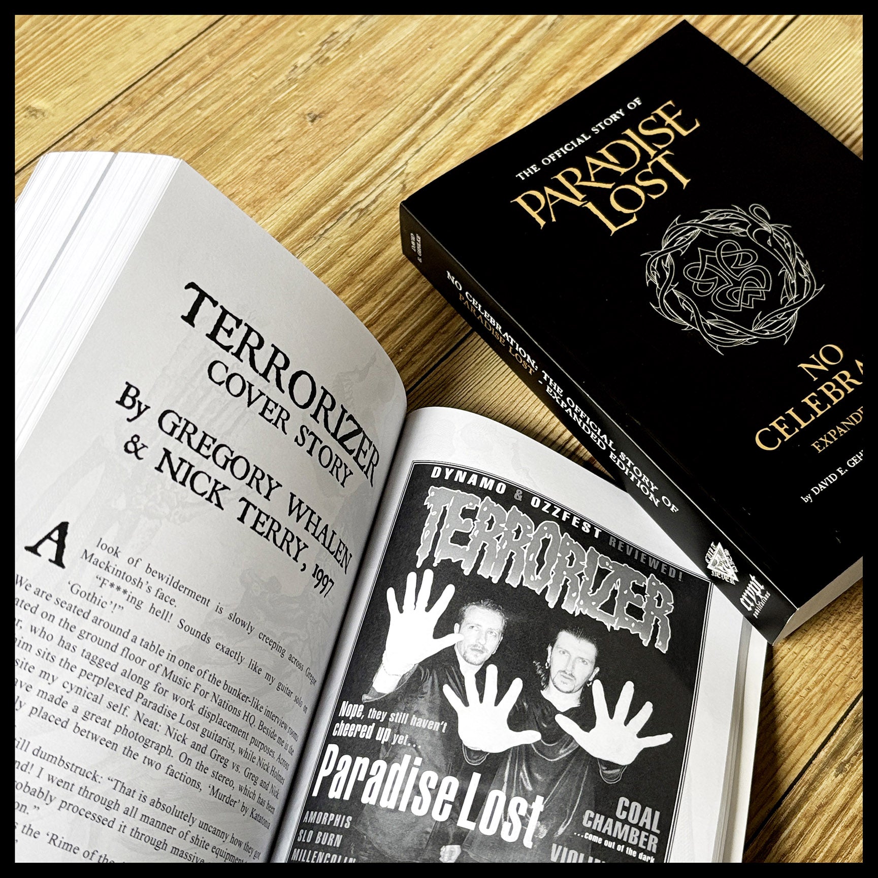 NO CELEBRATION: OFFICIAL PARADISE LOST BIOGRAPHY extended edition paperback