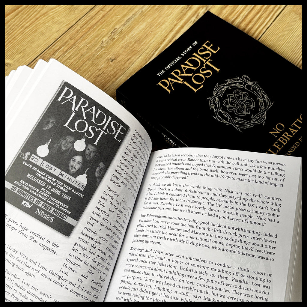 NO CELEBRATION: OFFICIAL PARADISE LOST BIOGRAPHY extended edition paperback