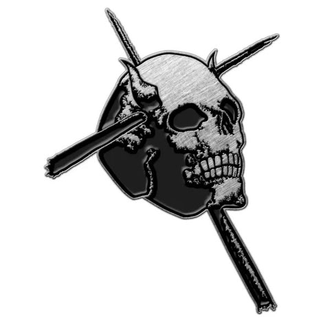 Official CANDLEMASS: SKULL cast metal badge