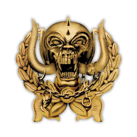 Official MOTORHEAD - EVERYTHING LOUDER FOREVER cast metal badge