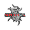 SEPULTURA: official LOGO cast metal badge