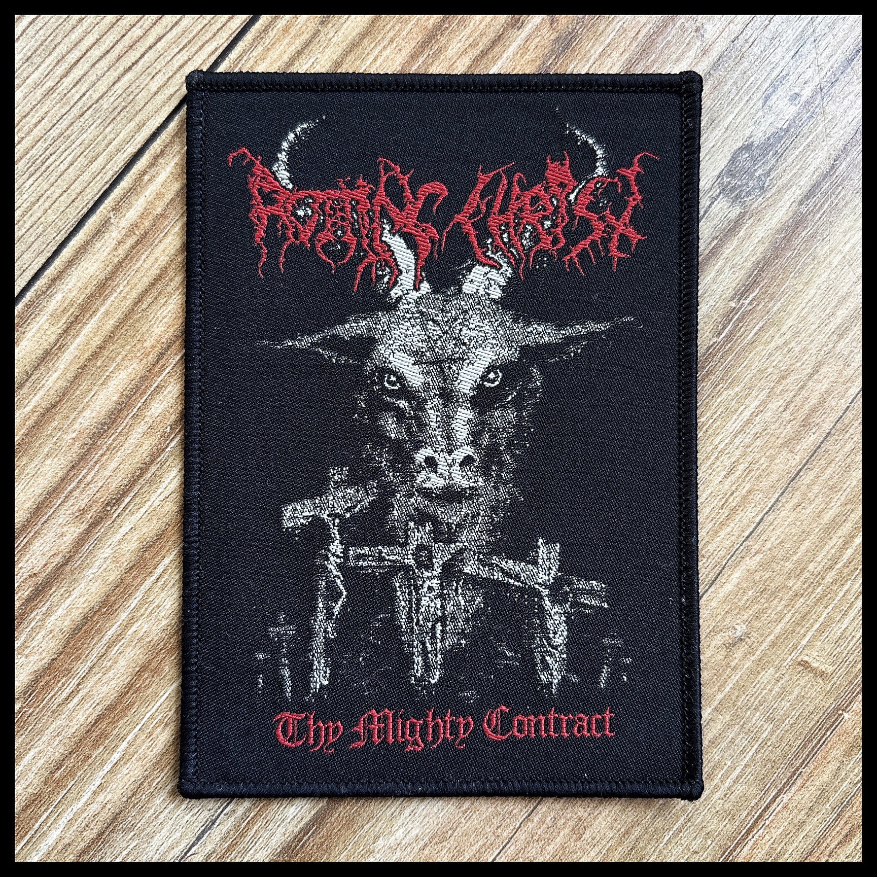 ROTTING CHRIST: official deluxe/limited THY MIGHTY CONTRACT patch