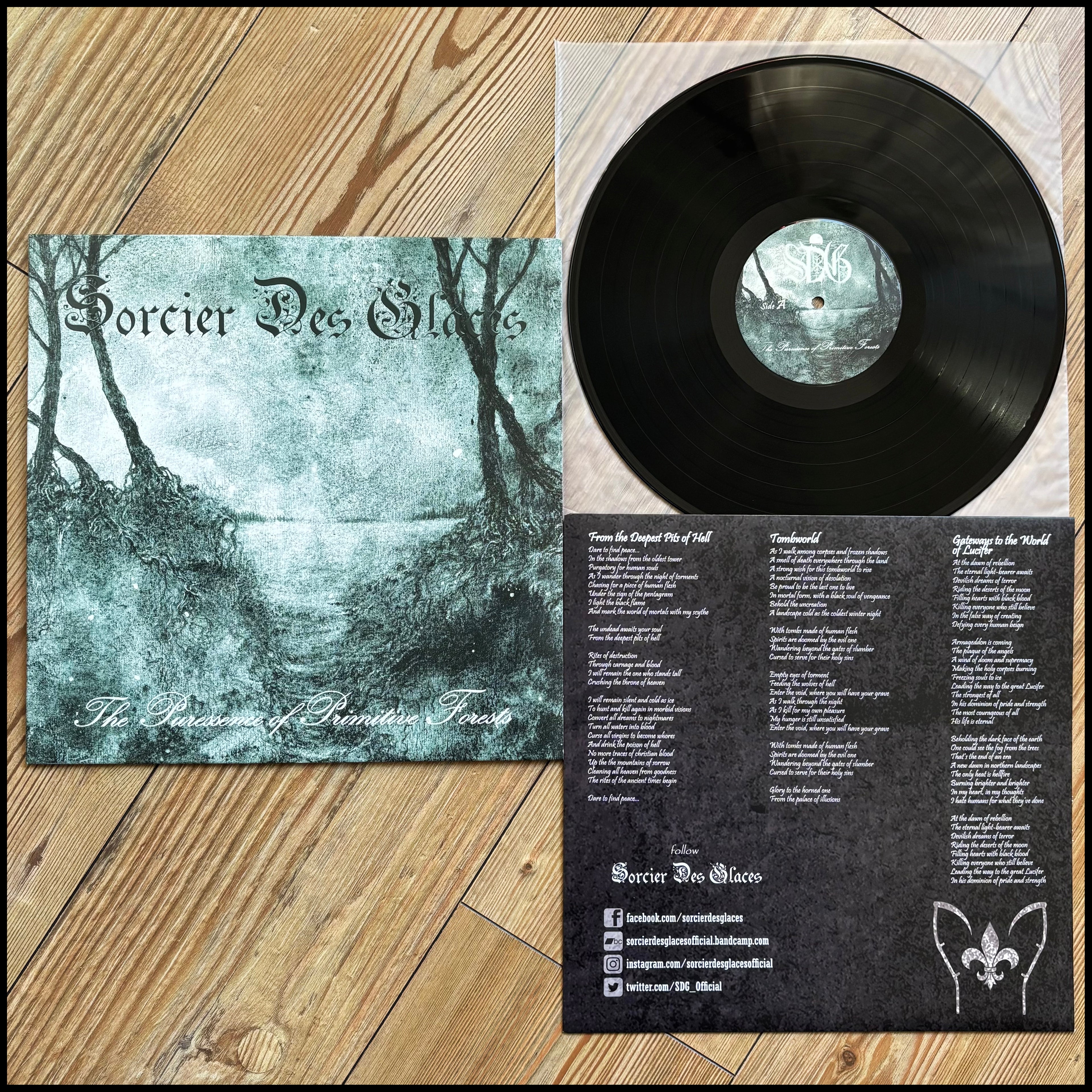 SORCIER DES GLACES: The Puressence of Primitive Forests LP (limited black vinyl, Canadian black metal) *new*