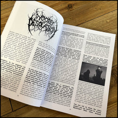 SULPHUR FANZINE #2 (large zine, limited edition, 100 pro printed pages, Aborym, Woods of Desolation, Midnight Odyssey, Deinonychus etc)